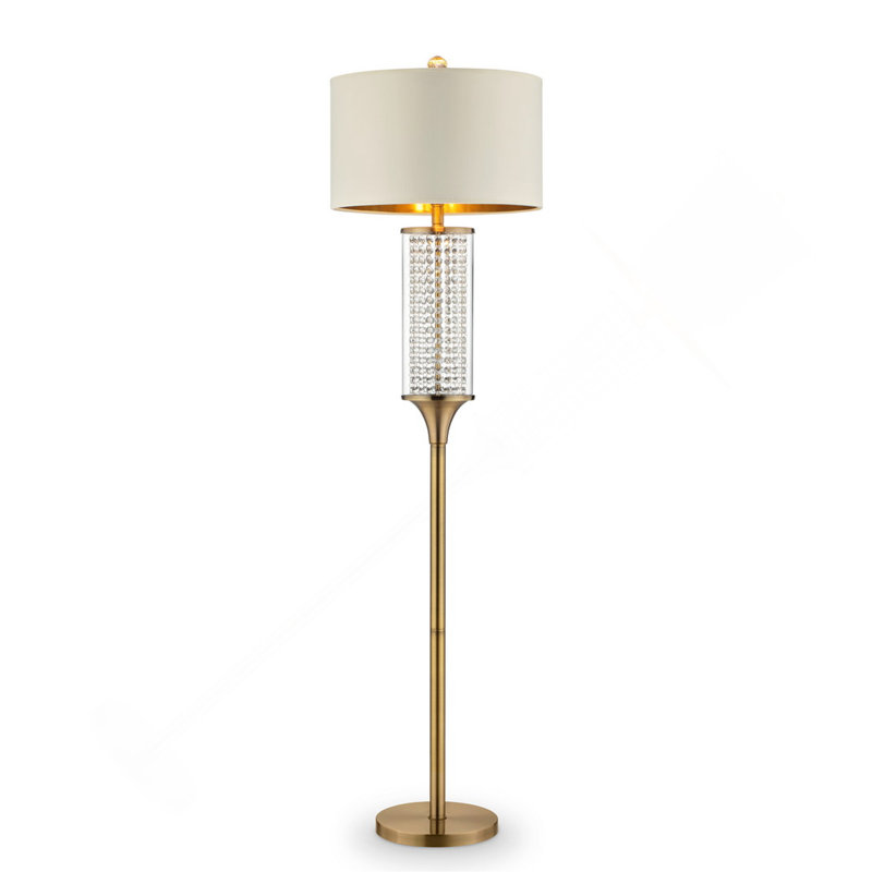 62.25-Inch Pluviam Crystal Floor Lamp