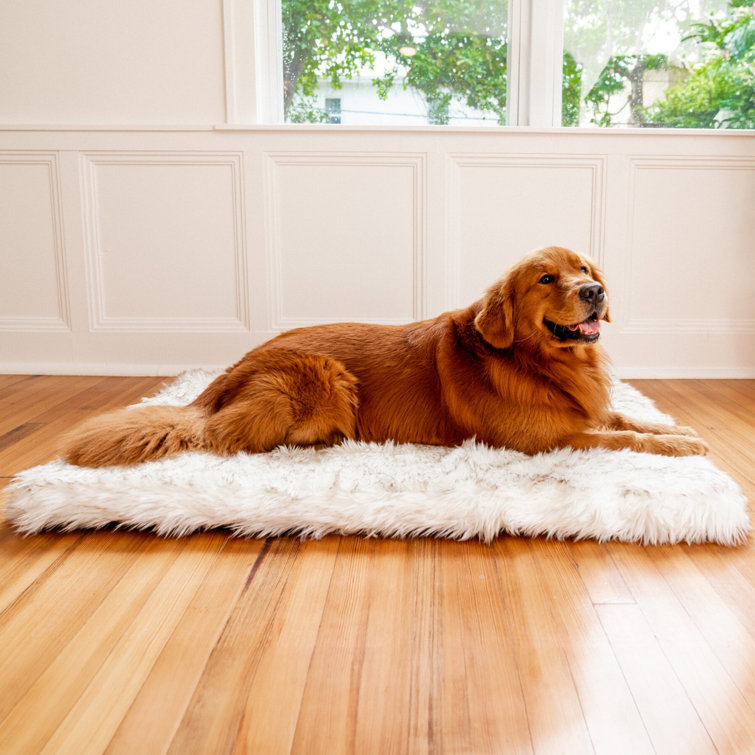 Powhattan Puprug Runner Faux Fur Memory Foam Dog Mat