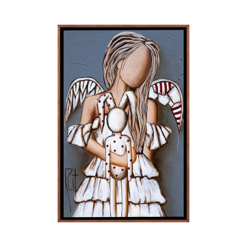 « Cosy » par rut art Creations-impression d’art graphique, H 26 po x l 18 po x 1,5 po, Pas de tapis