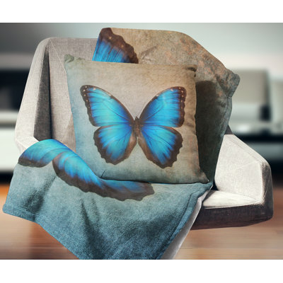 Coussin de papillon floral