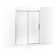 Composed Sliding Shower Door, 78 In. H X 56-1/8 - 59-7/8 In. W, With 3/8 In. Thick Crystal Clear Glass