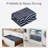 Modern Rainbow Striped Machine Washable Rug Stain Resistant Easy Cleaning Indoor Carpet With Non-Slip Backing Low Pile Floor Cover Non Shedding Folding Rug-615820699