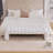 69.7"Wide Modern Upholstered Armless Bed Bench, Channel Tufted Couch Daybed Chaise, Chenille Ottoman Foot Stool For Living Room And Bedroom, Entryway, Ivory-518789269