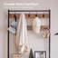 Hall Tree with Bench, Narrow Shoe Rack with Coat Rack, Coat Rack with Shoe Storage