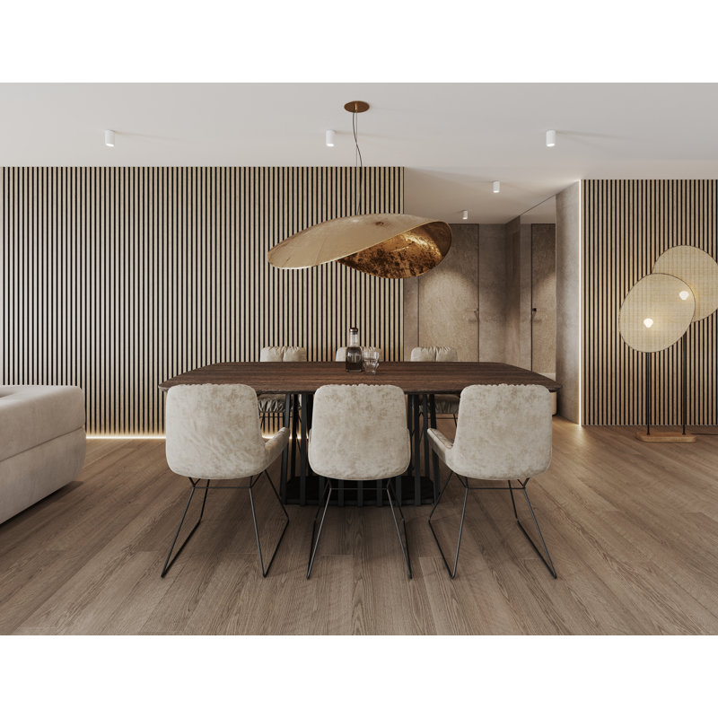 Charonda 60 cm x 240 cm Shiplap Wall Paneling in Natural