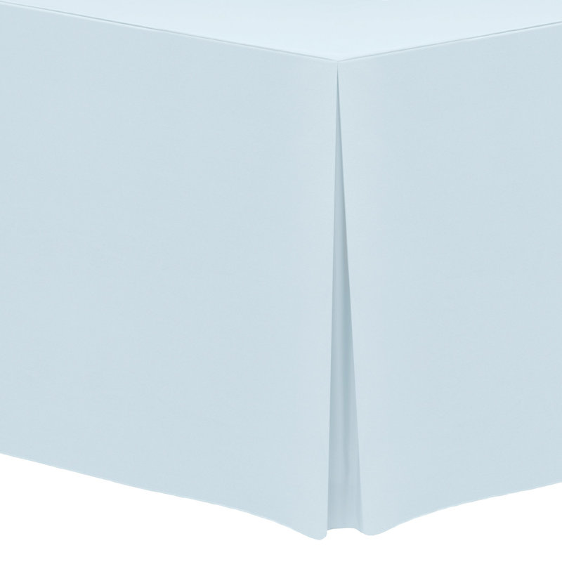 Solid Color Tablecloth, 18" x 96", Ice Blue, 3
