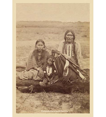 Chief Powder Face and Wife Photographic Print