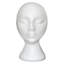Tête de mannequin en mousse antidérapante pour présentoir de perruques et de lunettes - 21,06 po.