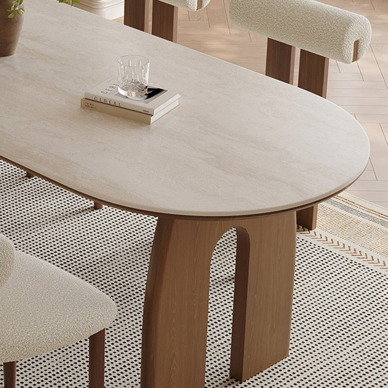 Table de salle à manger élégante et distinctive, 29.52"H x 62.99"L x 31.49"W, 7