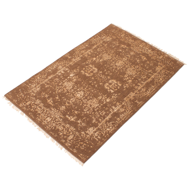 Tapis oriental brun foncé noué à la main Massie