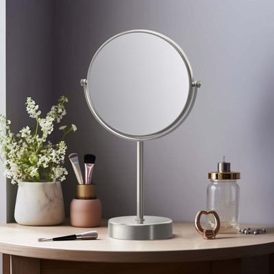 Miroir grossissant circulaire autoportant