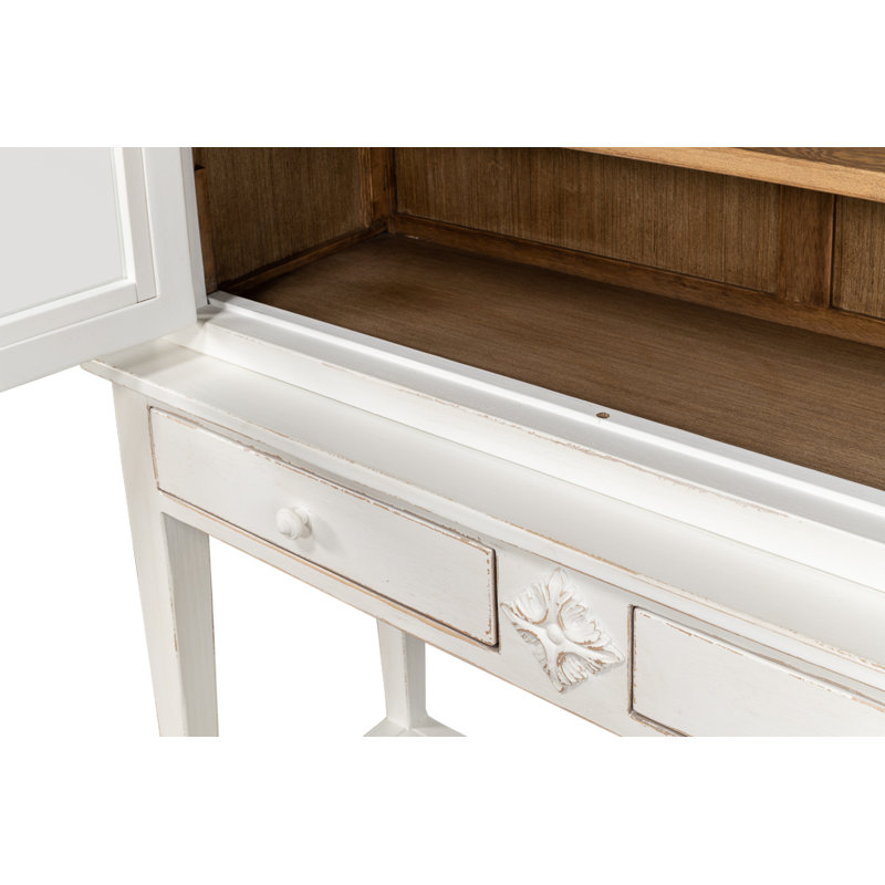 Wilkesville Solid Wood China Cabinet, White