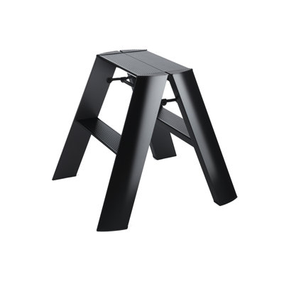 lucano 2 - Step Aluminum Lightweight Folding Step Stool