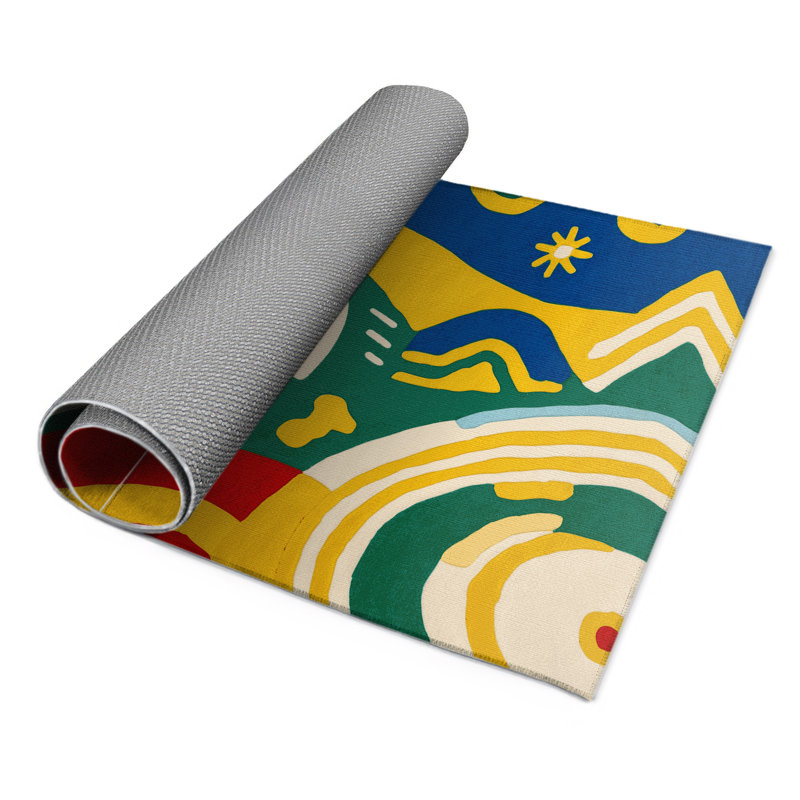 Tapis intérieur et extérieur Cheeky Splash, Rectangle 1 pi 6 po x 2 pi 6 po
