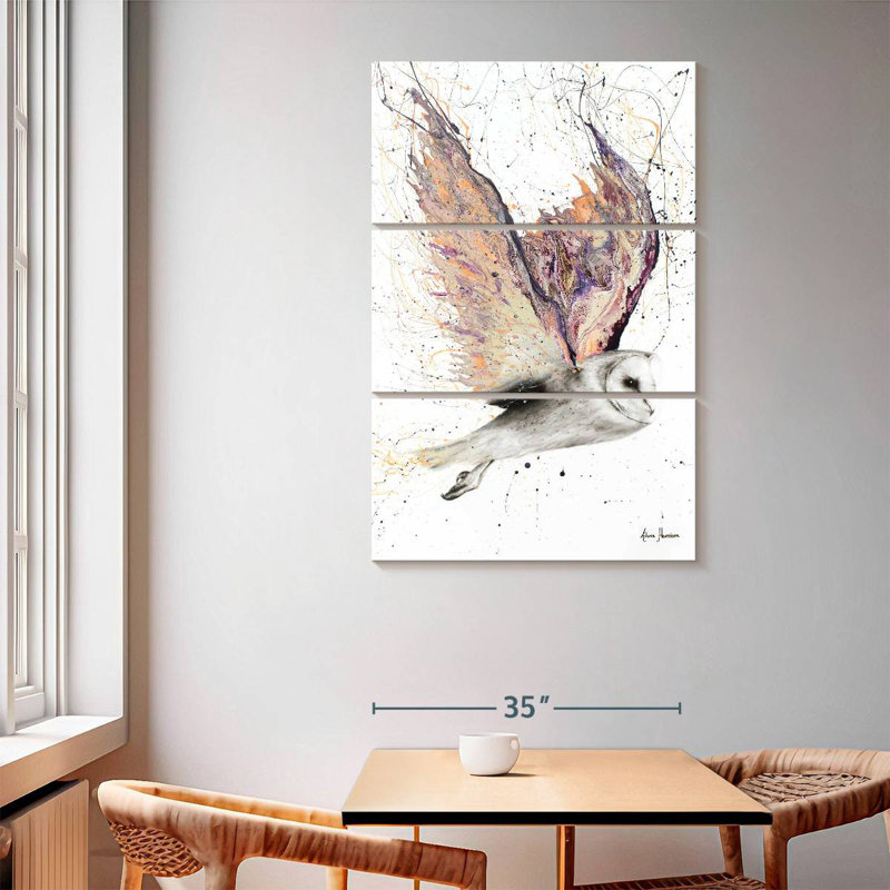 Brampt Heart Winged Owl, 65" H x 42" W