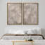 «Textured Effect Abstract Earthy Beige Tones», 2 pièces sur toile-99016396-99016398
