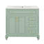Meuble-lavabo 36 po avec lavabo, meubles-lavabos, tiroir rabattable, 3 tiroirs et 2 portes-116277037
