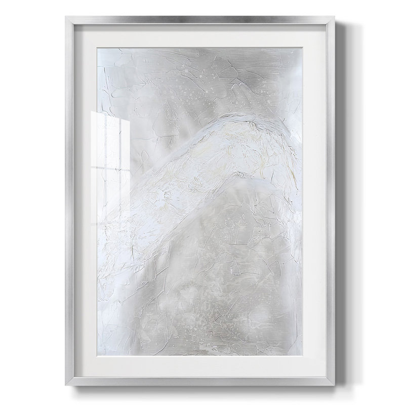 Snowdrift I - impression encadrée, H 28,5 po x l 20,5 po, Argent argent