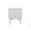 Table de chevet Alvia Tranquility, blanc
