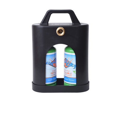 Flame King ProBoost Propane Carrier for Two 1LB Camping Cylinders, Convert To QCC