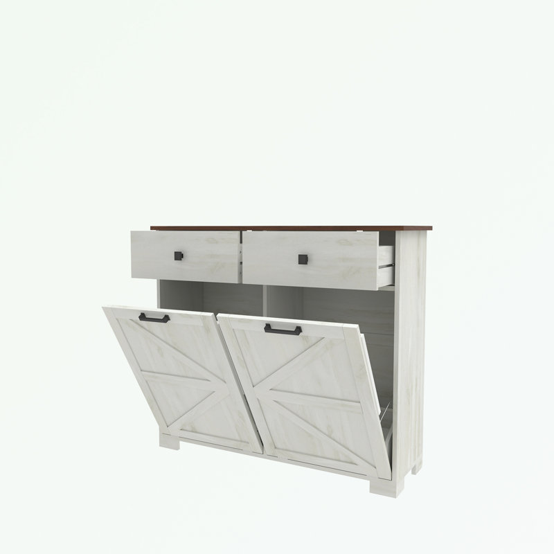 Armoire avec deux portes et deux tiroirs