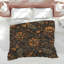 Édredon orange à motif floral-129134654