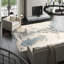 Hand-Knotted High-Quality Blue and Ivory Area Rug-1618349108