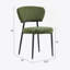 Ensemble de 2 chaises de salle à manger rembourrées - vert