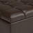 Sienna 33"W Upholstered Vegan Leather Transitional Rectangular Storage Ottoman Bench with Tufted Styling-1993390121