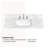 42" Engineered Stone Bathroom Vanity Top And White Ceramic(Vanity Base Not Included)