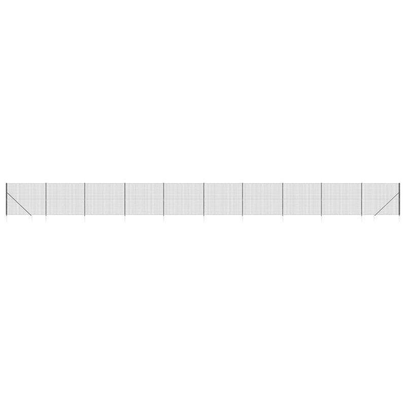 Behice Metal Wire/Mesh Fence, 200cm H x 2500cm W x 5cm D, 13, Anthracite