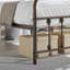Lit plateforme classique en fer avec tête de lit et pied de lit-901025119-848028358