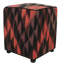 Repose-pieds carré cubique touffeté à motif géométrique de 16 po de largeur Jordanmichael