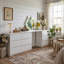 Bureau de coiffeuse avec 9 tiroirs Brance