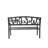 Ieva Welcome Metal Garden Bench