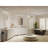 Glass and Linen Blend Flush Mount