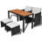 Choquette Rectangular 4 - Person Dining Set with Cushions-1151394355-1199706555