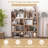 Wrought Studio? 48" Geometric Bookshelf Open-back Bookcase With 8 Cubes 2 Anti-toppling Devices-431897284