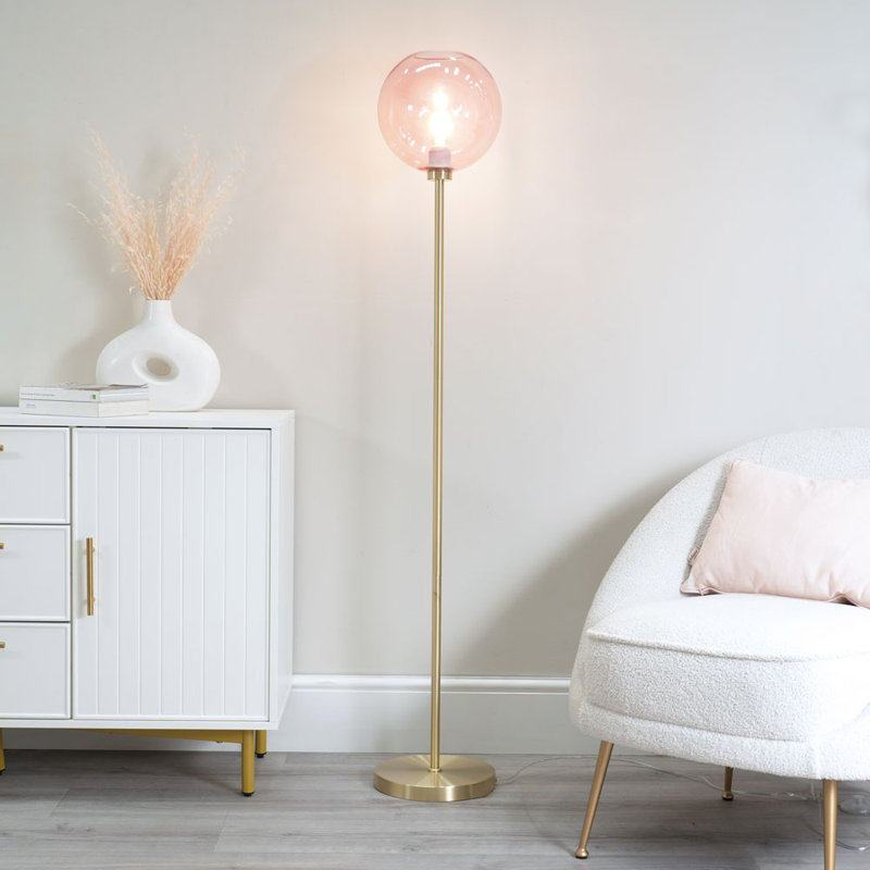Frenchie 150cm Plated Traditional Floor Lamp