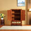 Rattan & Wood Elegant Decorative Cabinet