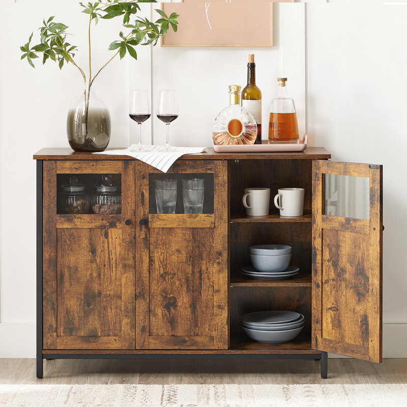 Adisynne 100cm Sideboard, Rustic Brown/Black