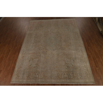 Vintage Wool Medallion Traditional  Area Rug 10x13