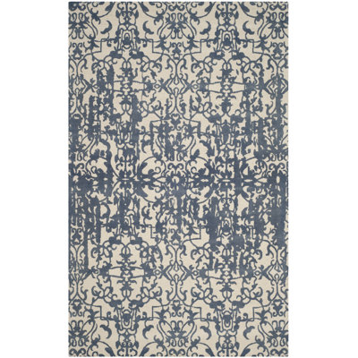 Ellicottville Restoration Vintage Hand Tufted Wool Pile Oriental Rug