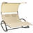 Double Sun Lounger With Canopy - PVC-coated polyester For Outdoor Relaxation-1123599010