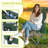 Outdoor Camping Chair, Portable Chair with Armrests, Cooler, Cup Holder & Storage Bag, Lightweight, Heavy Duty for Camping (Green 1 Pack)