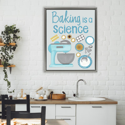 Baking Is A Science Floating Frame, design by Christine Becker