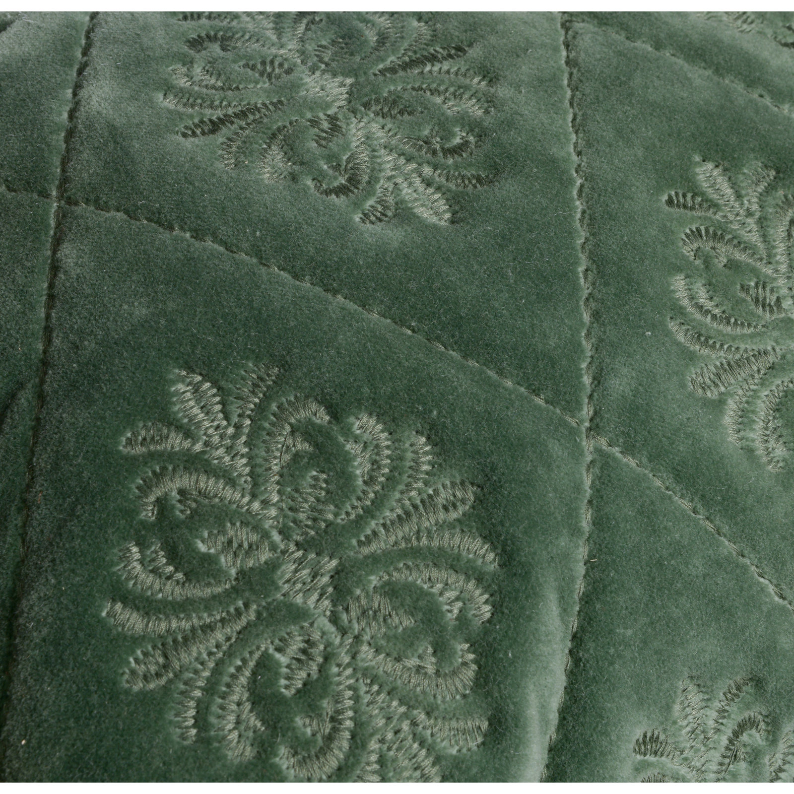 Cotton Lumbar Pillow, Green, Polyester
