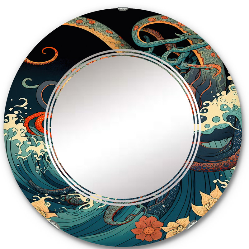 Miroir mural japonais Orabel, 24 po x 24 po