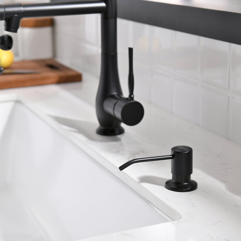 Distributeur de savon Modern, Noir mat