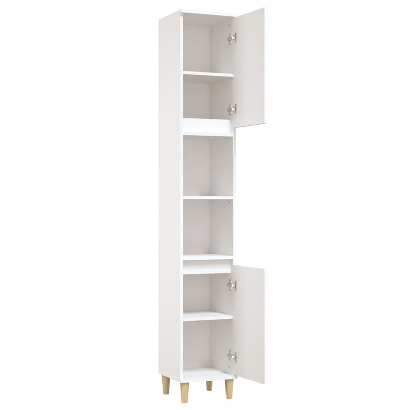 Lachrisha Freestanding Bathroom Cabinet, White